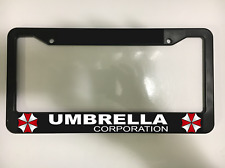 Umbrella Corp Corporation Resident Evil Zombie Plastic Car License Plate Frame