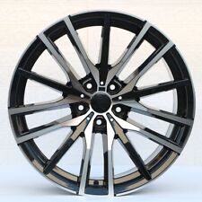 20 W726 Black Machine Staggered Wheels Rims Fits Bmw 5x120 X5 E70 F15 Xdrive