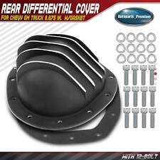Rear Black Differential Cover With Gasket For Chevy Gm Truck 8.875 In. 12 Bolt