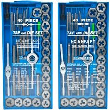 80 Pcs Tap And Die Set 40pc Metric And 40pc Sae Thread Renewing Tools Mmsae