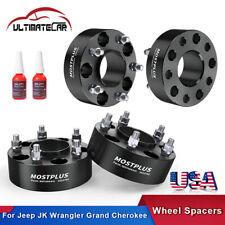 Set 4 2 5x5 Hubcentric Wheel Spacers For Jeep Jk Jku Wrangler Grand Cherokee