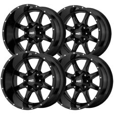 4 Moto Metal Mo970 18x10 5x5.55x150 -24mm Gloss Black Wheels Rims 18 Inch