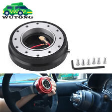 Universal Thin 6 Hole Steering Wheel Quick Release Hub Adapter Snap Off Boss Kit