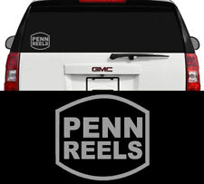 Penn Fishing Reels Tackle Outdoor Sports Vinyl Decal Sticker Metallic Silver