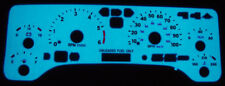 Whitegreenblue Glow Gauge Face Overlay For 1997-2006 Jeep Wrangler Tj Chassis