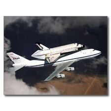 Postcard-columbia Hitches A Ride On The Shuttle Carrier Air B335