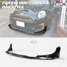 For Mini Cooper S F56 Jcw Bumper Only Frp Unpainted Dag Style Front Bumper Lip