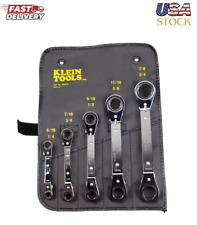 Klein Tools 5-piece Fully Reversible Ratcheting Offset Box Wrench Set