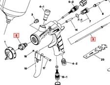 Anest Iwata 1.4mm Nozzle Needle Set For Ls-400-ets14 Part Number 93513120