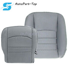 For 2013 2014 2015 2016 Dodge Ram 1500 2500 Driver Bottom Top Seat Cover Gray