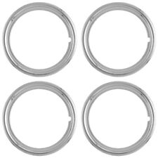 4 New 14 Stainless Steel Wheel Trim Rings Beauty Rims Glamour Ring Rim Bands