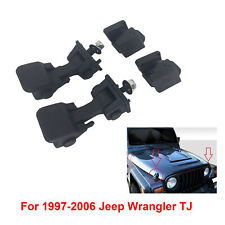 Pair Left Right Hood Latch Catch Bracket For 1997-2006 Jeep Wrangler Tj