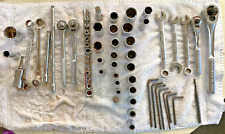 59 Piece Tool Lot Ratchets Sockets Wrenches 45 Craftsmen Husky Chrome Vanadium