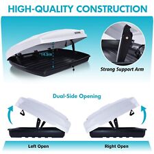 15 Cubic Feet Car Rooftop Cargo Box Carrier Vehicle Roof Mount Luggage Storage