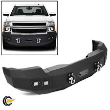 For 14-2015 Chevy Chevrolet Silverado 1500 Front Bumper Steel Winch Plate D-ring