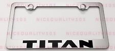 Titan Stainless Steel Chrome Finished License Plate Frame Holder Rust Free