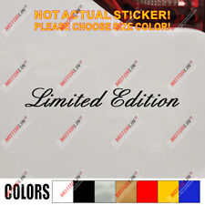 Limited Edition Decal Sticker Car Vinyl Racing Sport Jdm Pick Size Color