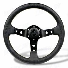 13 Black Deep Dish Car Racing Drift Race Sport Vertex Steering Wheel Universal