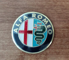 Classic Golden Alfa Romeo Giuliastelvio Steering Wheel Emblem Badge Logo 56mm