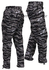 Mens Urban Tiger Stripe Camo Bdu Pants - Military Tactical Uniform Style Pants