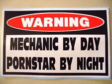 Funny Mechanic Warning Diesel Truck Car Atv Sled Tool Box Sticker Decal Ps 349