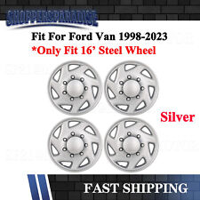 16 Silver Hubcaps For Ford E-series E350 E450 Econoline Van 1997-2023 Set Of 4