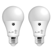 2 Pack Dusk To Dawn Light Bulbs A19 Led Sensor Bulbs Automatic Onoff Daylight