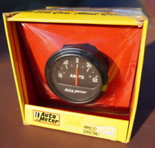 Auto Meter 2 116 Black Amp Gauge Ammeter 0-60 Amps