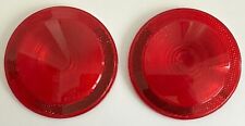 Set Of 2 K-d Lamp Co Red 4-14 Round Replacement Lens Ls-372 Sae-aist-75 Lenses