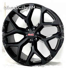 26 X10 Gloss Black Oe Replica Snowflake Wheels Fits 2022 Gmc Sierra At4 6x5.5