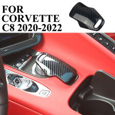 Carbon Fiber Gear Shift Knob Head Cover Trim For Chevrolet Corvette C8 2020-2023