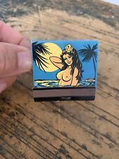 The Tropics Dayton Ohio Embossed Unstruck Feature Matchbook Girlie
