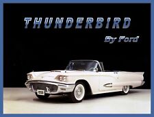 1959 Ford Thunderbird Convertible White Refrigerator Magnet 42 Mil Thick