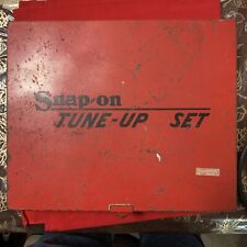 Vintage Snap On Tool Box Tune Up Set With Gauge Paperwork Snap-on Collectible