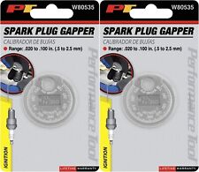 Pt Spark Plug Gapper Gap Tool .020 - .100 Inch .5 To 2.5 Mm Gauge - 2 Pack