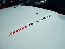 360 Performance Pair Hood Decals Fits Dodge Ram 4x4 Magnum 1500 2500 3500
