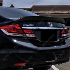 For 12-15 Honda Civic Sedan Ar-style Pearl Black Rear Trunk Spoiler Wing W-power