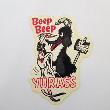 Beep Beep Yurass Sticker Decal Hot Rod Rat Rod Vintage Look 213