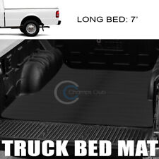 For 83-12 Ford Ranger Pickup 7 Ft Horizontal Style Rubber Truck Bed Mat Liner V2