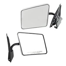 Stainless Steel Chrome Manual Side View Mirrors Pair Set For Blazer S10 Jimmy