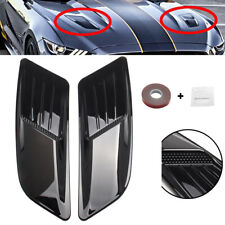 Front Hood Air Vent Molding Cover Trim For Ford Mustang 2015-2017 Blk F8