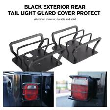 For 1987-2006 Jeep Wrangler Yj Tj Rear Tail Light Guards Covers Black Steel Kit
