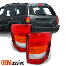 Fit 99-04 Jeep Grand Cherokee Red Amber Tail Lights L R Replacement