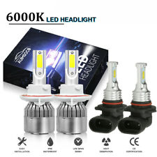 6000k Led Headlight Fog Light Bulbs Combo Kit For Jeep Wrangler 2007-2009