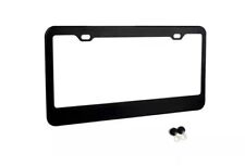 Matte Black Stainless Steel Metal License Plate Framescrew Caps Tag Cover