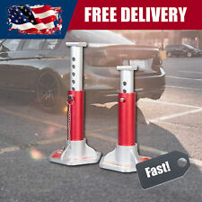 Big Red 2 Pack 3 Ton Double Locking Aluminum Jack Stands Red