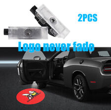 New 2pcs Scat Pack Hd Led Car Door Projector Puddle Lights For Dodge Challenger