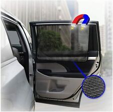 4pcs Car Side Window Sun Shade Universal Magnetic Curtain Black Mesh Protection