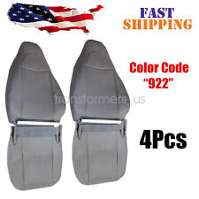 For 03-14 Chevy Express 1500 Both Side Bottom Top Leather Seat Cover Gray 922