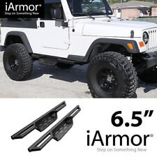 Iarmor 6.5 Pocket Steps Steel Armor For 87-06 Jeep Wrangler Tj Yj 2dr
